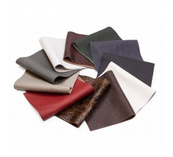 Ritagli di Vera Pelle di Toro e Vitello – Pack da 11 Tagli 23x14 cm – Colori e finiture casuali