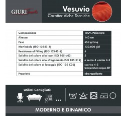 VESUVIO - Tessuto con trama 3D