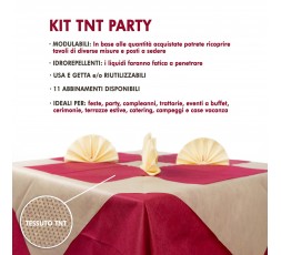SET PARTY - Kit 10 Pezzi Tovaglia e tovaglioli per decorazione tavolo Feste e Compleanni
