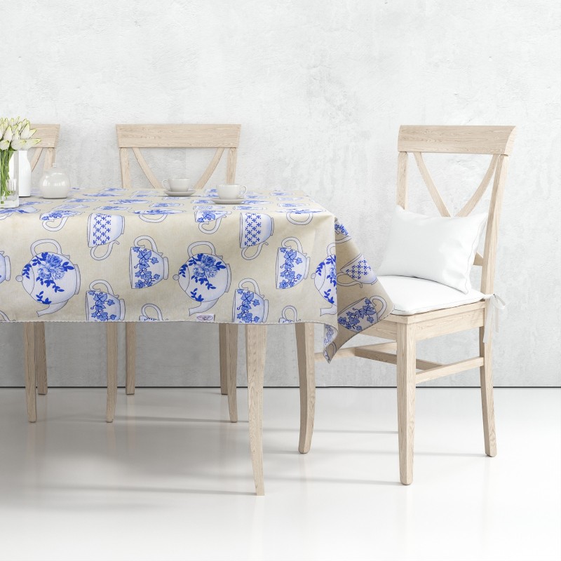 TOVAGLIA in tela CERATA - Misto Cotone, Lavabile, Bordata, Antimacchia