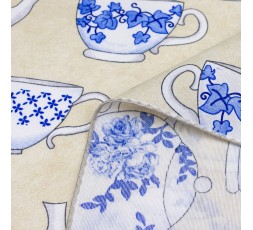 TOVAGLIA in tela CERATA - Misto Cotone, Lavabile, Bordata, Antimacchia