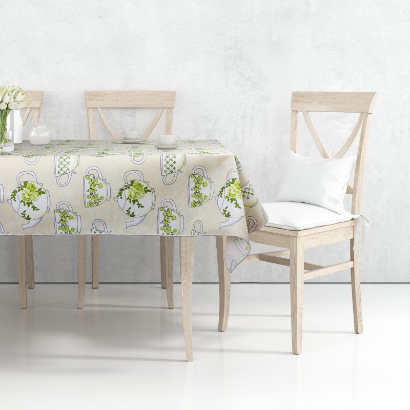 TOVAGLIA in tela CERATA - Misto Cotone, Lavabile, Bordata, Antimacchia