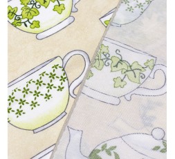 TOVAGLIA in tela CERATA - Misto Cotone, Lavabile, Bordata, Antimacchia