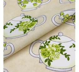 TOVAGLIA in tela CERATA - Misto Cotone, Lavabile, Bordata, Antimacchia