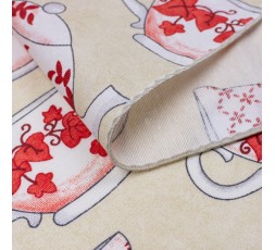 TOVAGLIA in tela CERATA - Misto Cotone, Lavabile, Bordata, Antimacchia