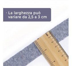 Fettuccia in Jersey di Cotone per Lavorazioni all'Uncinetto e a Maglia - 1000+ MT - Larghezza 2,5 CM