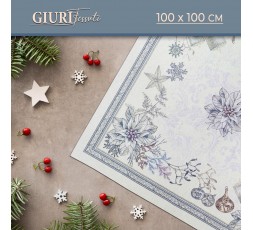 Centrotavola Natale in tessuto Gobelin con cuscini abbinati - Perfetta idea regalo natalizia