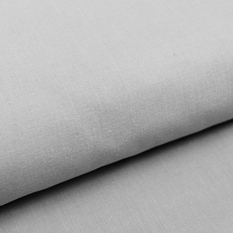 Tessuto Mussola 100% Cotone Tinta unita - Grigio