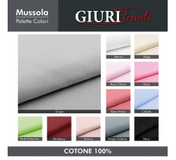 Tessuto Mussola 100% Cotone Tinta unita - Grigio