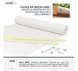 Fascia ombreggiante in Tessuto - Telo per copertura pergola o gazebo