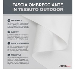 Fascia ombreggiante in Tessuto - Telo per copertura pergola o gazebo