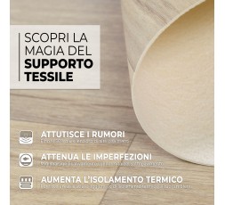 Pavimento in Vinile Prestige - Supporto in Tessuto Insonorizzante - Larghezza 200 cm