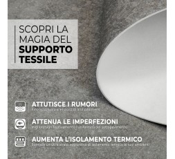 Pavimento in Vinile Prestige - Supporto in Tessuto Insonorizzante - Larghezza 200 cm