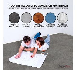 Pavimento in Vinile Prestige - Supporto in Tessuto Insonorizzante - Larghezza 200 cm