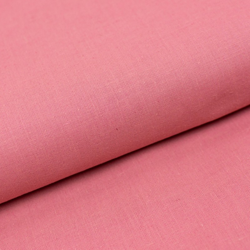 Tessuto Mussola 100% Cotone Tinta unita - Rosa Antico