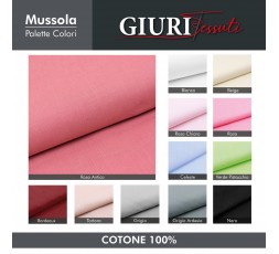 Tessuto Mussola 100% Cotone Tinta unita - Rosa Antico