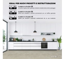 Pavimento in Vinile Prestige - Supporto in Tessuto Insonorizzante - Larghezza 200 cm