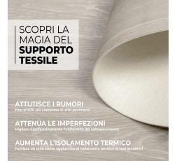 Pavimento in Vinile - Supporto in Tessuto Insonorizzante - Larghezza 100 cm