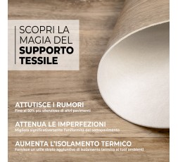 Pavimento in Vinile - Supporto in Tessuto Insonorizzante - Larghezza 100 cm