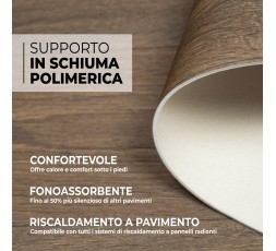 Pavimento in Vinile - Supporto in Schiuma ad alta resilienza - Larghezza 100 cm