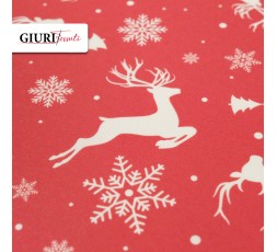 Molly Christmas, il proteggi tavolo di Natale con renne e fiocchi di neve