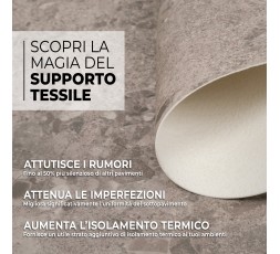 Pavimento in Vinile - Supporto in Tessuto Insonorizzante - Larghezza 100 cm