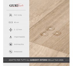 WOODYL - PASSATOIA per Cucina in Vinile - Larghezza 50 cm - Tappeto Runner Lavabile in PVC Effetto Legno Parquet