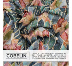 Tessuto Gobelin Jacquard altezza 280 cm - Stained Glass