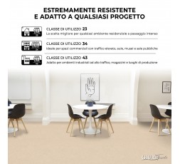 Pavimento in Vinile MAXIMA - Supporto SOLID BAC - Altezza 100 cm