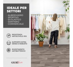 Pavimento in Vinile MAXIMA - Supporto SOLID BAC - Altezza 100 cm