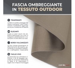 Fascia ombreggiante in Tessuto - Telo per copertura pergola o gazebo
