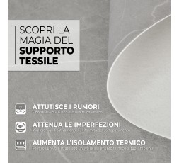 Pavimento in Vinile Prestige - Supporto in Tessuto Insonorizzante - Larghezza 200 cm