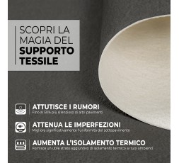 Pavimento in Vinile Prestige - Supporto in Tessuto Insonorizzante - Larghezza 200 cm