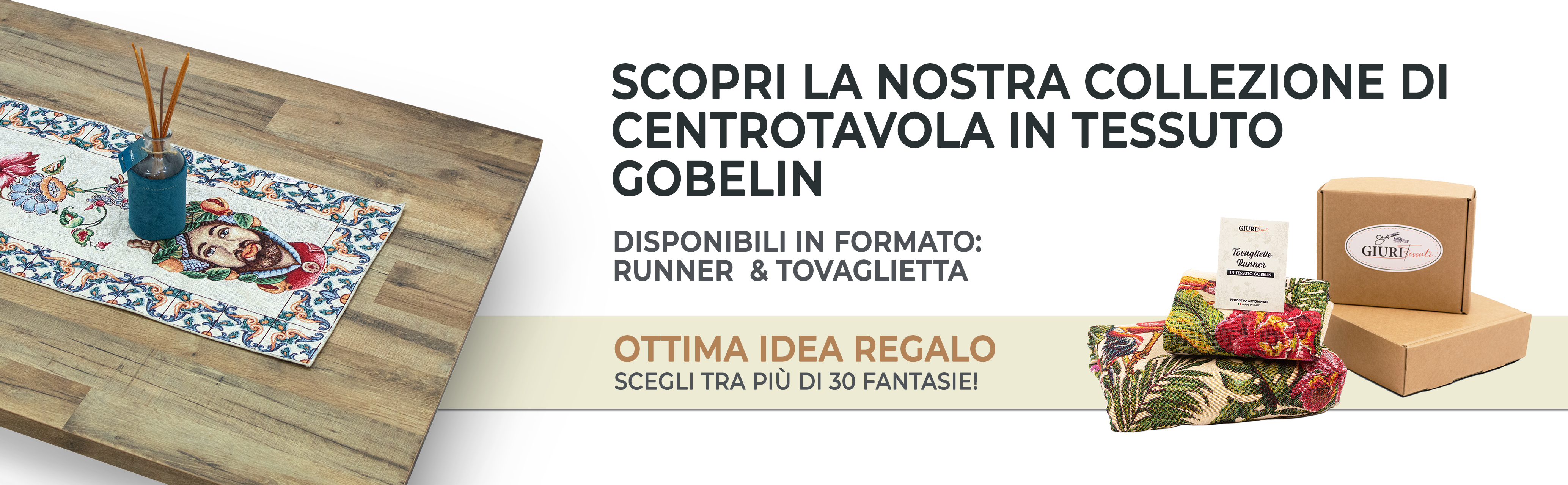 I centrotavola gobelin sono un'ottima idea regalo