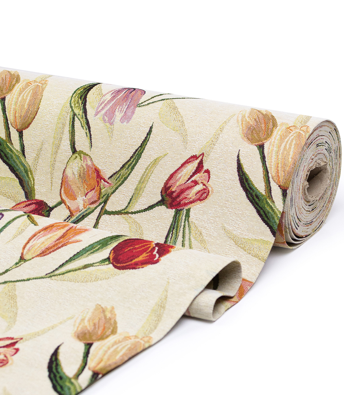 Tessuto Gobelin Jacquard Tulipani
